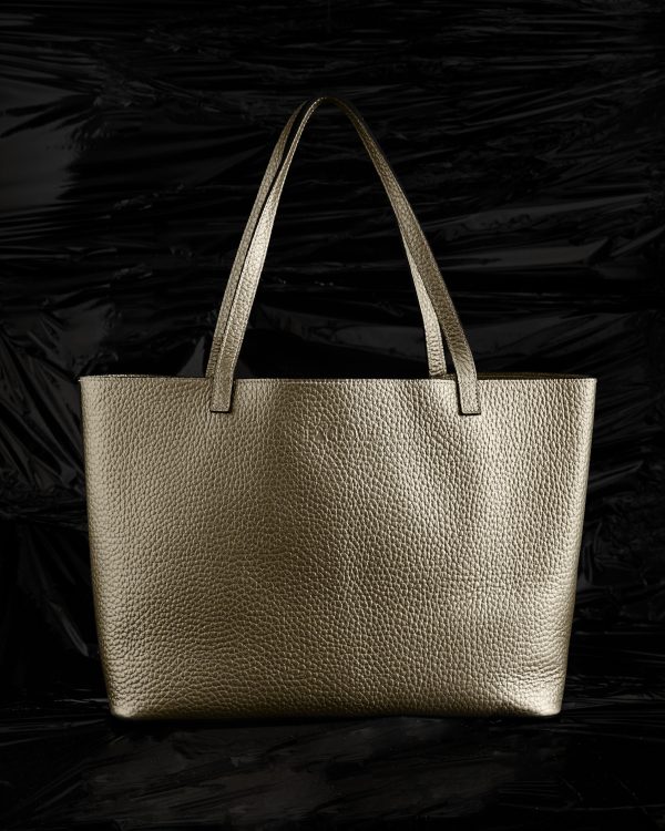 SHOPPING TYS BAG IN ORO PALLIDO QUINTINO DOUBLE LEATHER