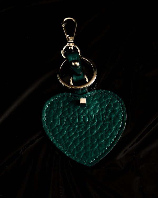 HEART KEYCHAIN IN BOTTLE QUINTINO LEATHER