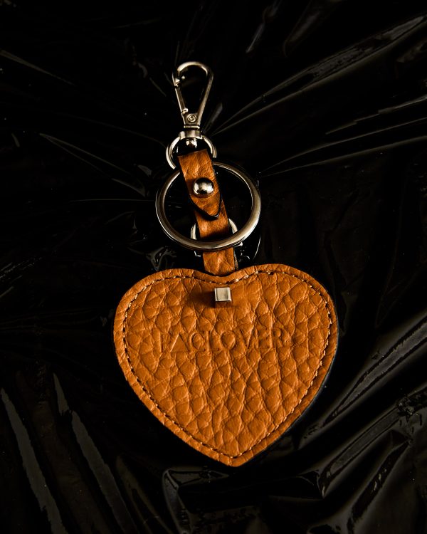 HEART KEYCHAIN IN CUOIO QUINTINO LEATHER